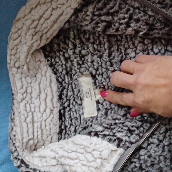 Thread + Supply Vest Womens M Medium Wubby Fleece Zip Up. Soft, comfy - Picture 3 of 6